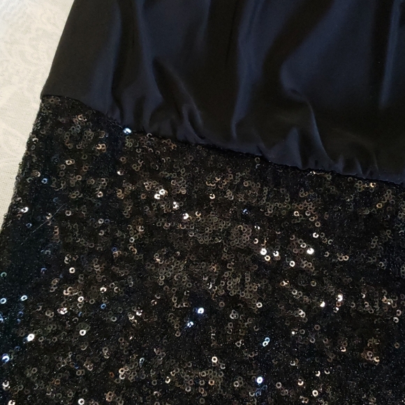 Halter sequin bottom one piece mini dress - Picture 3 of 5